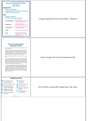 College Admissions Essay Prompts | PDF