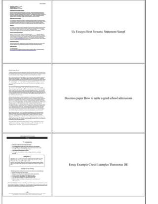 College Admissions Essay Prompts | PDF