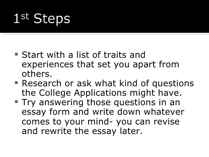 College application essay editing services powerpoint