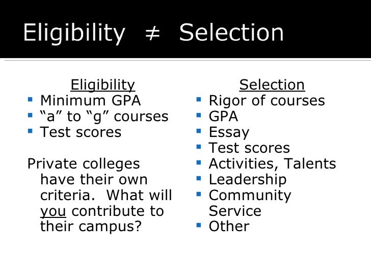 College admissions essay powerpoint
