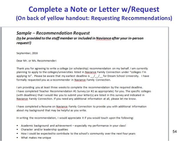 writing letter of recommendation