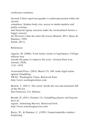 COLLEGE ATHLETES'Rights and Well-Being2COLLE.docx