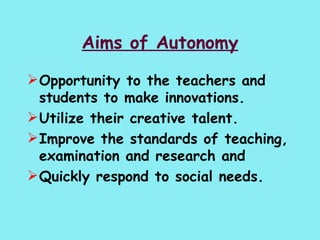 College Autonomy | PPT