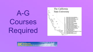 A-G
Courses
Required
 