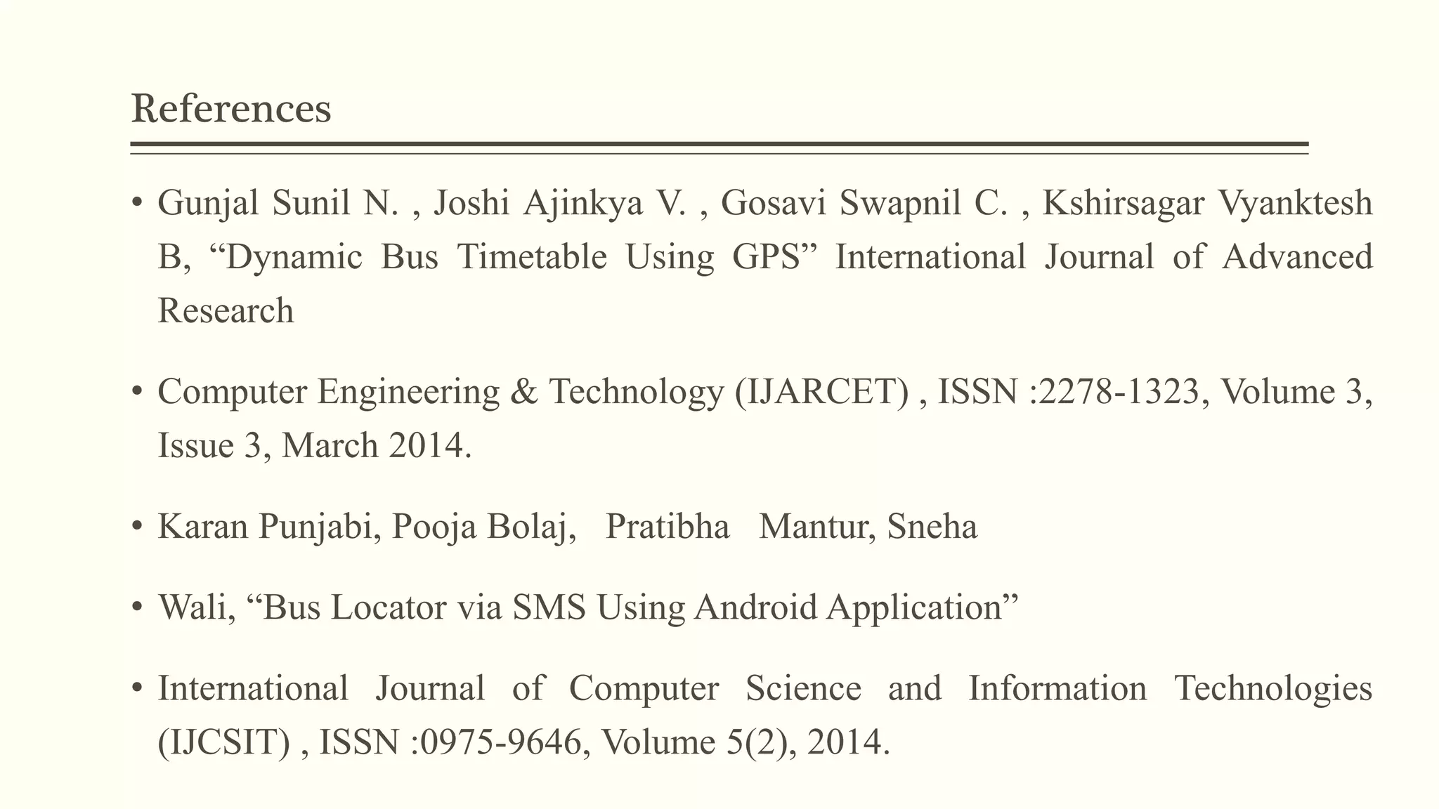 College Bus Tracking Application | PPTX