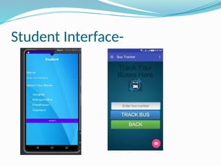 College Bus Tracking system industrial traning | PPTX