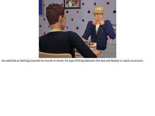 He watched as Sterling covered his mouth in shock, his eyes flicking between the box and Bayley in rapid succession.