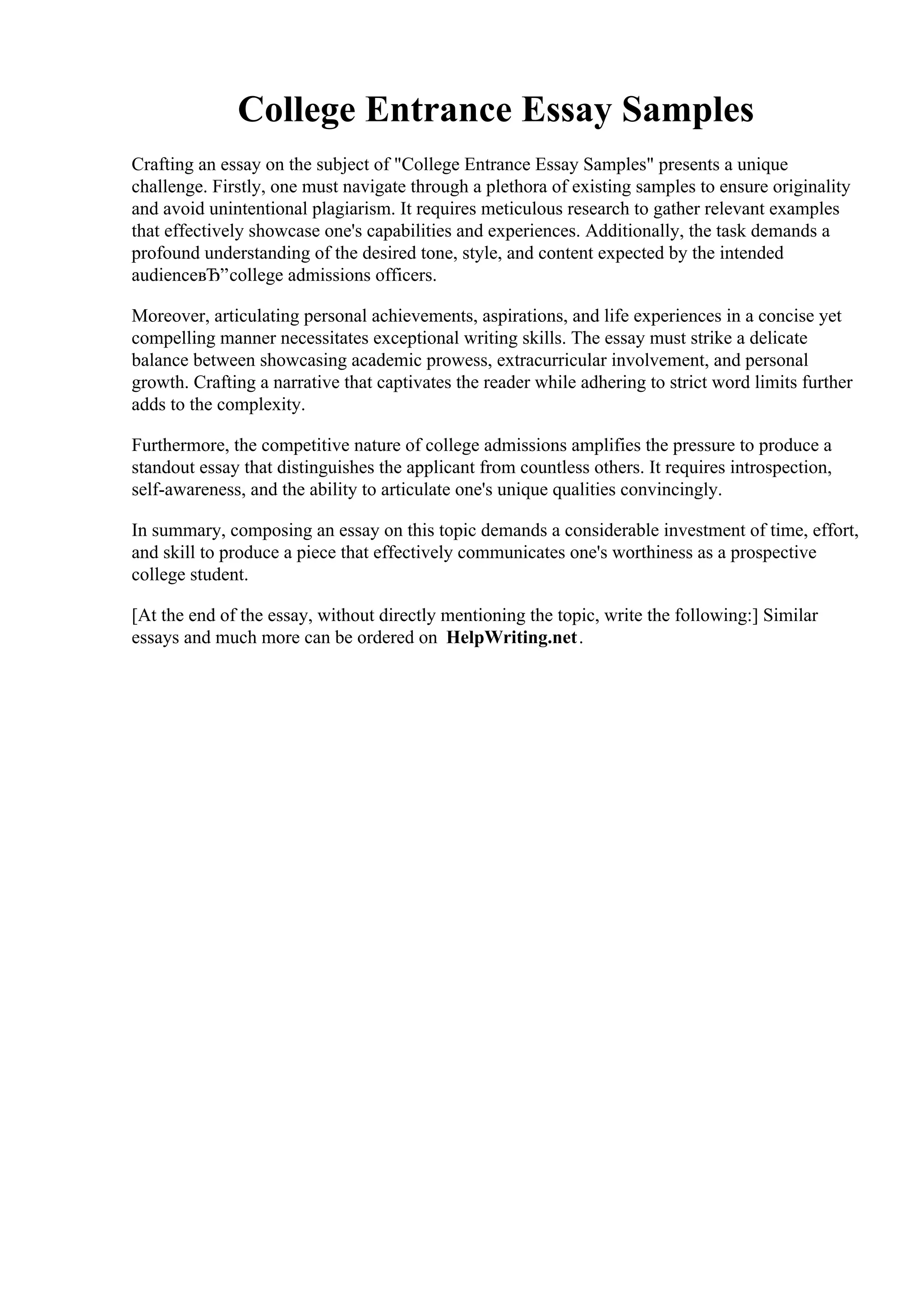 College Entrance Essay Samples.pdf