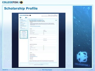 Scholarship Profile 06/25/10 Phi Theta Kappa 