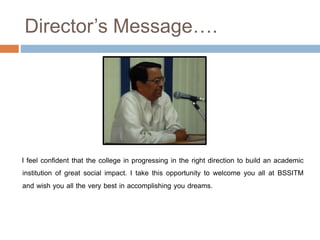 Introduction Message On Program College Introduction | PPTX