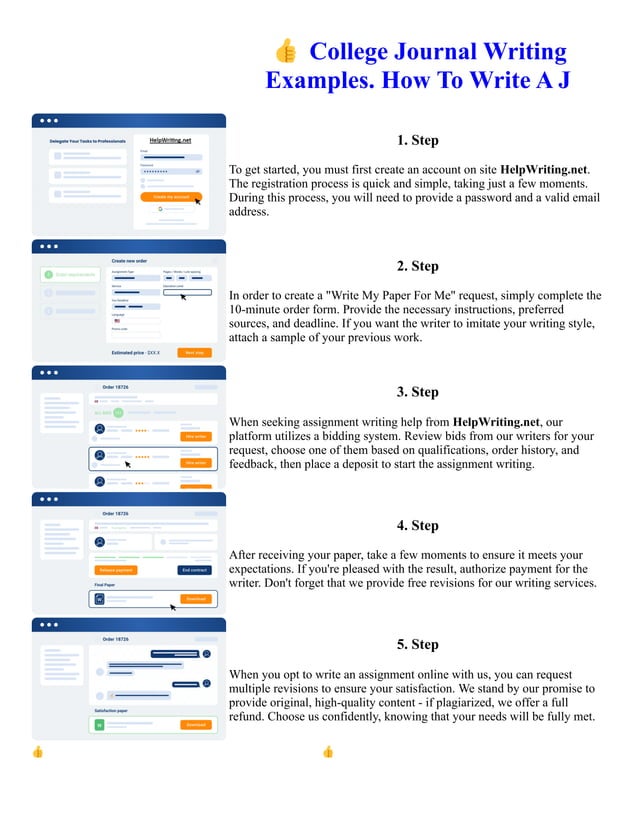 College Journal Writing Examples. How To Write A J | PDF | Freelance ...