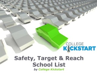 Page 1
Safety, Target & Reach
School List
by College Kickstart
 