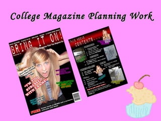 College Magazine Planning Work 