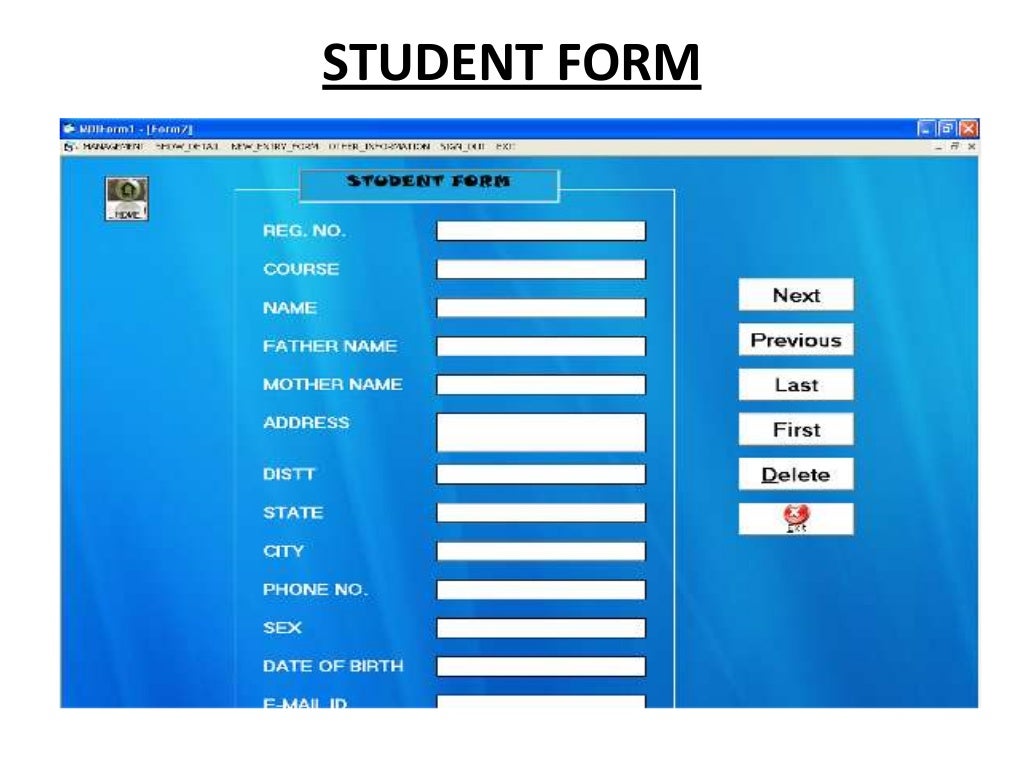 College management system ppt