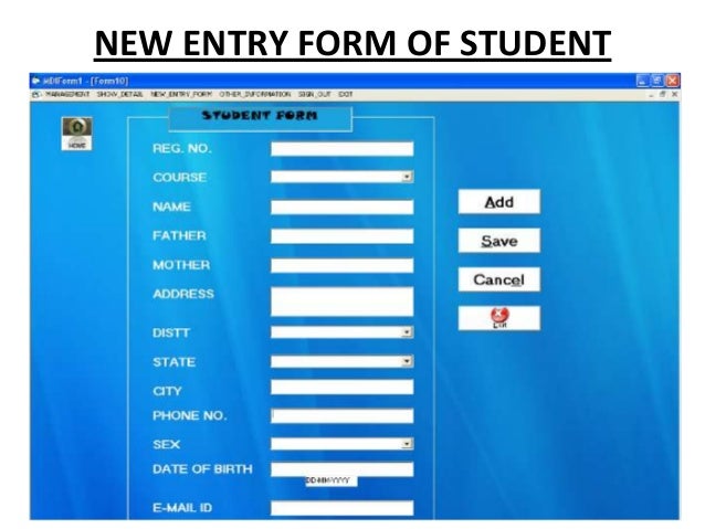 Student management system project presentation ideas