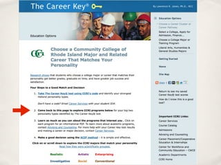 College match up! career key service
