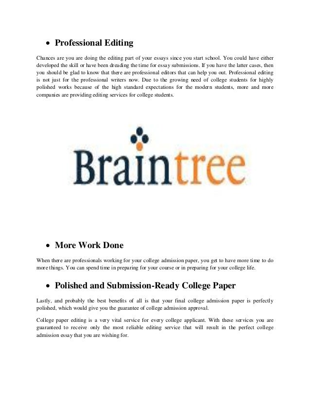 College Essay Editing Service - EssayEdge