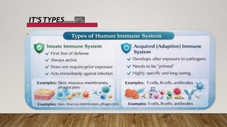 Anatomy and physiology immunity topic presentation | PPTX