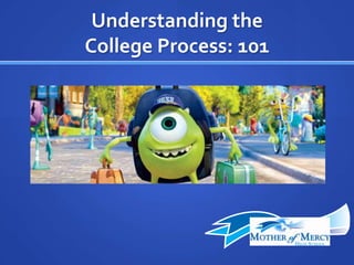 Understanding the
College Process: 101
 