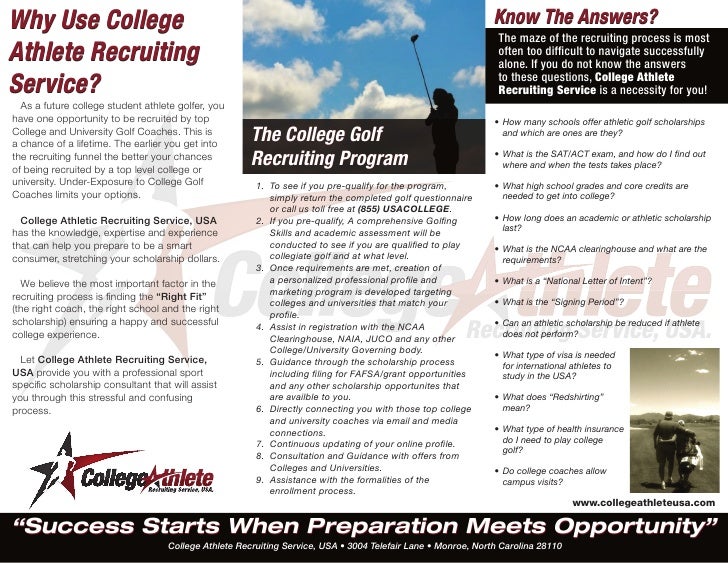 college athlete recruiting service