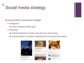College and University Social Media Strategy | PPT