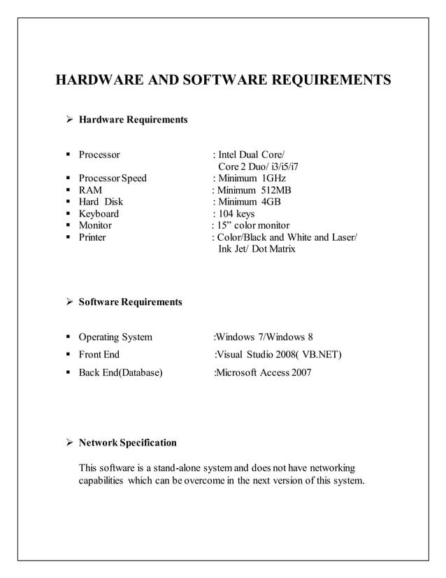 College Stationery Management System PDF