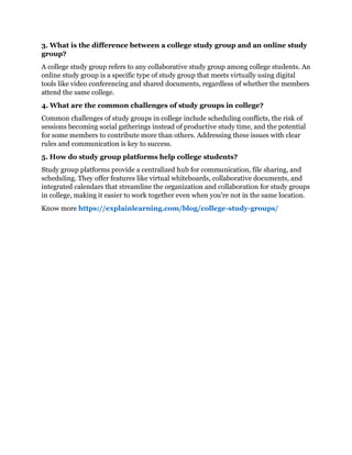 College Study Groups Friend Zone or Focus Zone | PDF