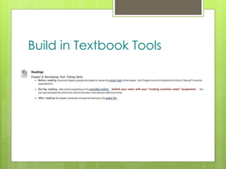z
Build in Textbook Tools
 