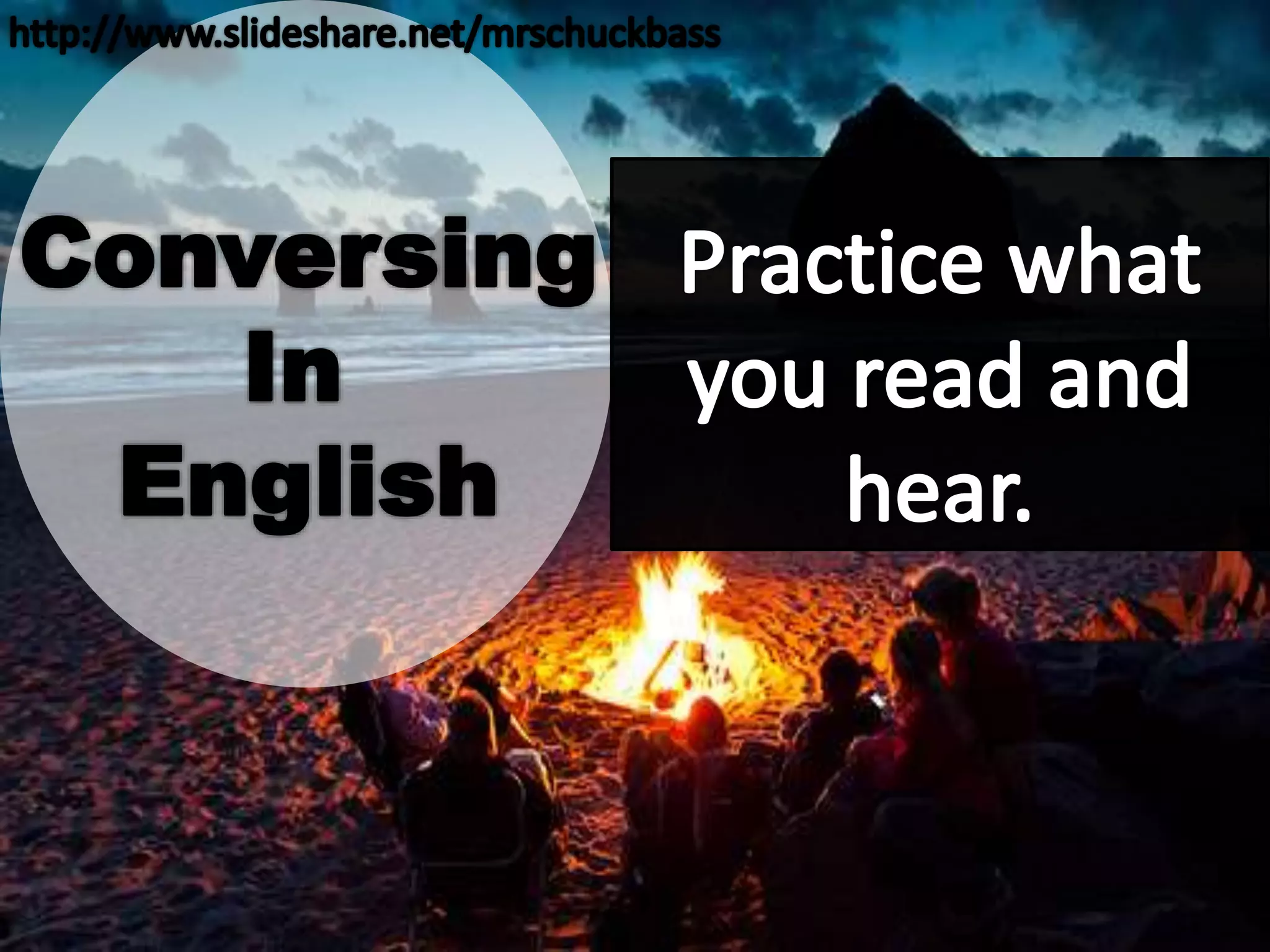 Conversational English (ACTIVITY)