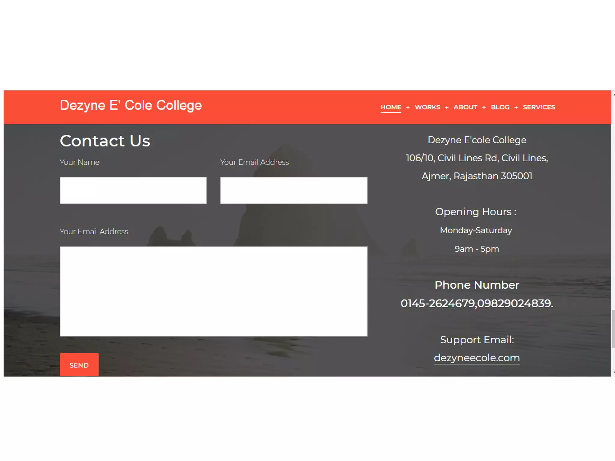 College website By Harsh Mathur