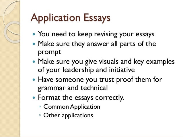 application essays common application essay format