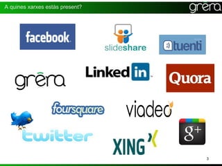 A quines xarxes estàs present?




                                 3
 