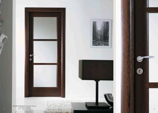 Mod.BUONTALENTI 1205/QQ/V Wengé
vetro bianco satinato
CF. 6 - telaio brevettato 54
 