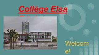 Collège Elsa
Triolet
Welcom
e!
 