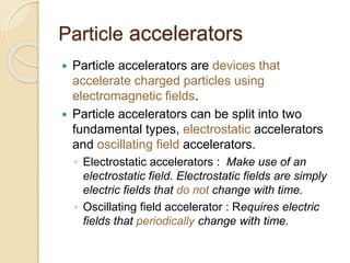 Oscillating Field Accelerator Colliders for High Energy Physics | PPTX