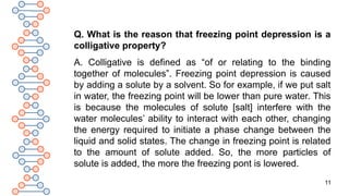 COLLIGATIVE PROPERTIES OF SOLUTIONS IN CHEMISTRY, CLASS 12 | PPTX