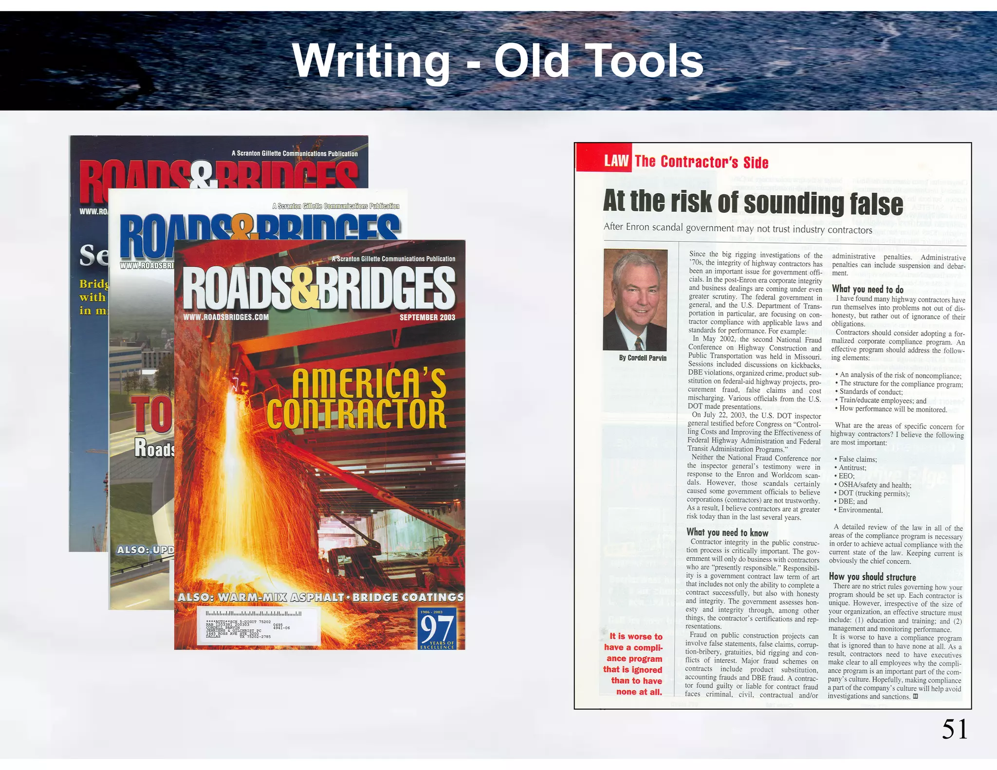 Writing - Old Tools

!51

 