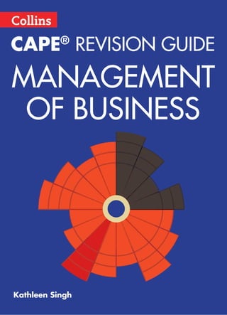 MANAGEMENT
OF BUSINESS
Kathleen Singh
CAPE® REVISION GUIDE
 