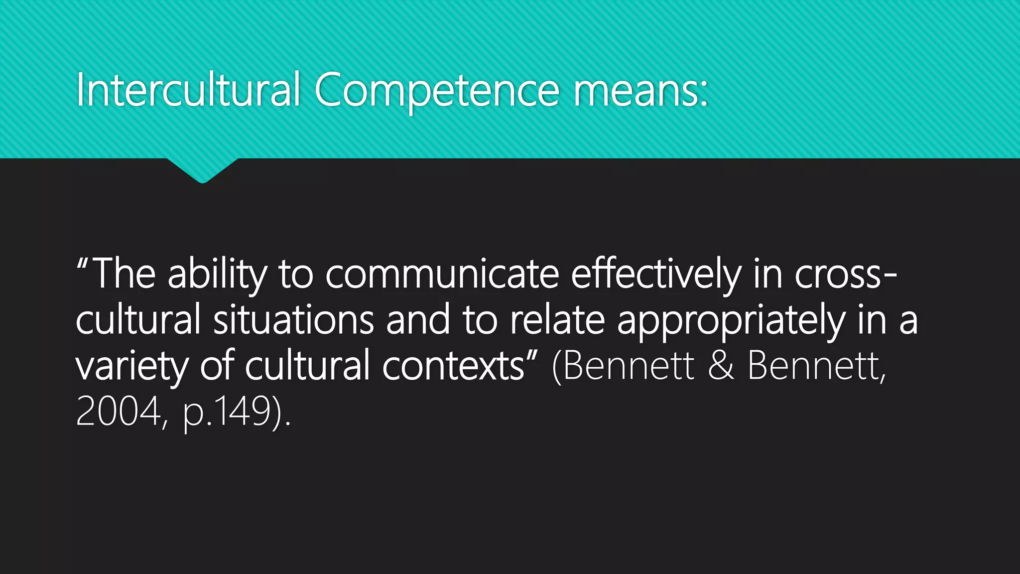 Developing Intercultural Competence | PPTX