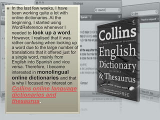 Collins English Dictionary Online | PPTX