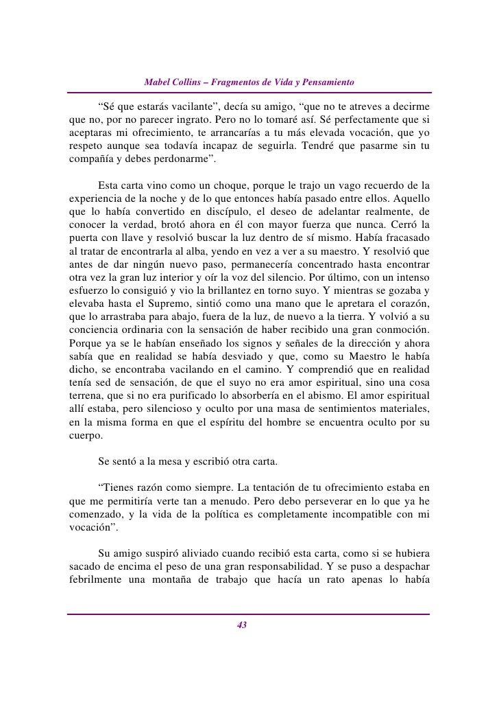 Collins Mabel fragmentos de vida y pensamiento