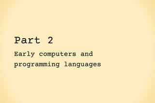 A history of programming | PDF