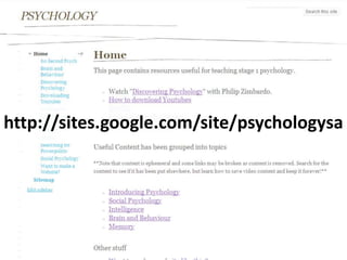 http://sites.google.com/site/psychologysa 