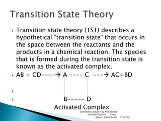 Collision and Transition State Theory | PPTX