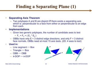 Collision Detection In 3D Environments | PDF