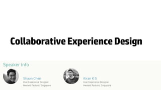 Collaborative Experience Design  