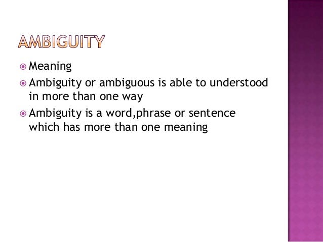 Collocation and ambiguity(2)