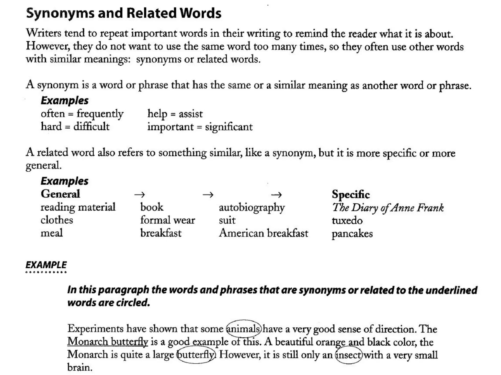 Collocation used in the reading text for students