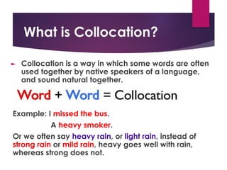 Collocation used in the reading text for students | PDF