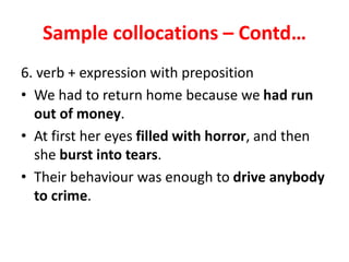 Collocations | PPTX